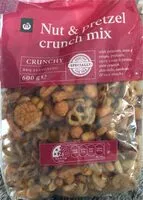 Mängden socker i Nut and prezel crunch mix