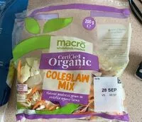 Mängden socker i Coleslaw mix