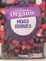 Mängden socker i Organic Mixed Frozen Berries