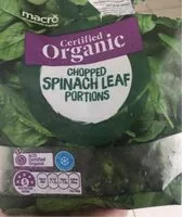 Mängden socker i Chopped spinach leaf