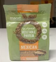 Mängden socker i Textured vegetable protein mexican
