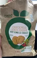 Mängden socker i Chickpea Corn Chips Key Lime and Chilli