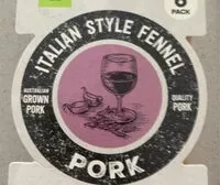 Mängden socker i Pork sausages