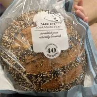 Mängden socker i Dark Rye sourdough loaf