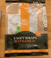 Mängden socker i 5 soft wraps Wholemeal