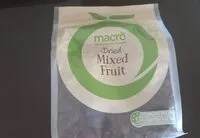 Mängden socker i Dried mixed fruit