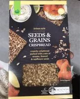 Mängden socker i Seed grains crispbread