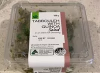 Mängden socker i Tabbouleh with quinoa salad