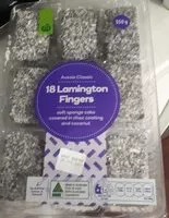 Mängden socker i Lamingtons fingers