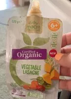 Mängden socker i Vegetable lasagne