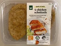 Mängden socker i Garlic & Herb 4 Chicken Schnitzels
