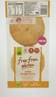 Mängden socker i Gluten free white burger buns