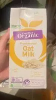 Mängden socker i Organic Unsweetened oat milk