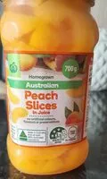 Mängden socker i Peach slices in juice