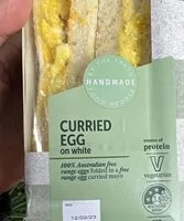 Mängden socker i Curried egg sandwich