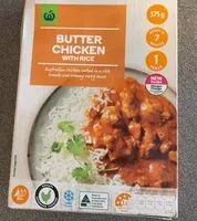 Mängden socker i Butter chicken with rice