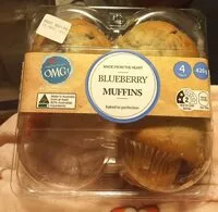 Mängden socker i Blueberry Muffins