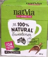 Mängden socker i NatVia The 100% Natural Sweetener (organic)