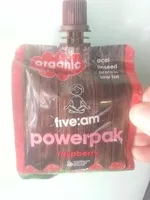 Mängden socker i five:am powerpak raspberry