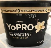 Mängden socker i YoPRO Vanilla Yoghurt