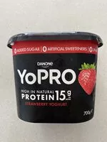 Mängden socker i YoPRO Strawberry Yoghurt