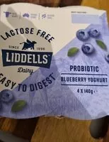 Mängden socker i Liddell probiotic blueberry yoghurt