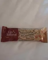 Mängden socker i Go Natural Snack Bar - Almond & Cashew
