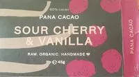 Mängden socker i Pana Cacao Cerise Griotte Vanille 45G Pana Cacao