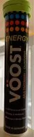 Mängden socker i Voost energy multivitamin + guarana