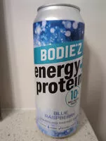 Mängden socker i BODIEZ energy + protein Blue Raspberry