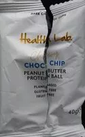Mängden socker i Chewy Choc Chip Peanut Butter Protein Ball
