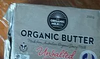 Mängden socker i Unsalted organic butter