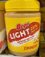 Mängden socker i Light peanut spread crunchy