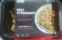 Mängden socker i Beef stroganoff with spinach fettuccine