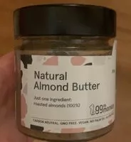 Mängden socker i Natural Almond Butter
