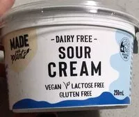 Mängden socker i Dairy free sour cream