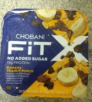 Mängden socker i chobani fit banana peanut punch