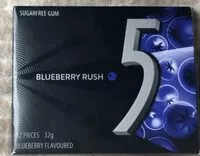 Mängden socker i 5 Blueberry rush!