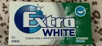 Mängden socker i Wrigleus extra white spearmint sugar free gum