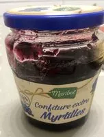 Mängden socker i Confiture myrtilles