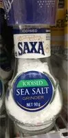 Mängden socker i Saxa iodised sea salt