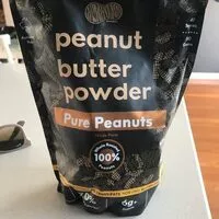 Mängden socker i Peanut butter powder