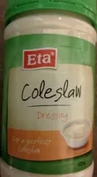 Mängden socker i Coleslaw Dressing