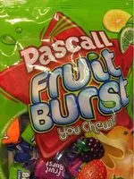 Mängden socker i Pascall Family Pack Sweets Fruit Bursts
