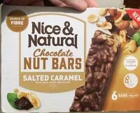 Mängden socker i chocolate nut bars salted caramel w dark choc