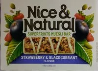 Mängden socker i Nice & Natural Superfruits Muesli Bar