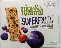 Mängden socker i Superfruits - Cranberry & Blueberry