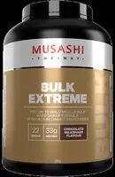 Mängden socker i Musashi BULK EXTREME Powder