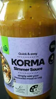 Mängden socker i Korma Simmer Sauce