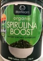 Mängden socker i Spirulina boost organic